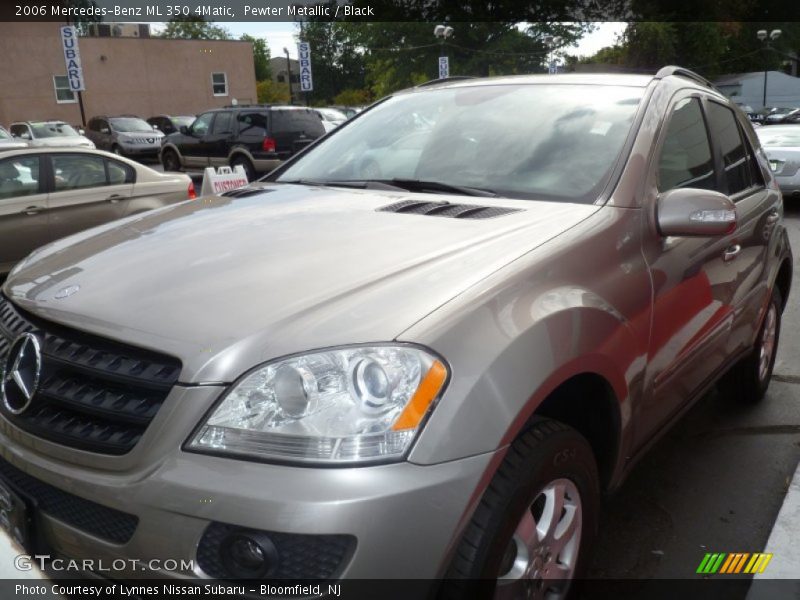 Pewter Metallic / Black 2006 Mercedes-Benz ML 350 4Matic