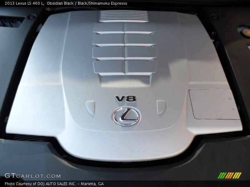 Obsidian Black / Black/Shimamoku Espresso 2013 Lexus LS 460 L