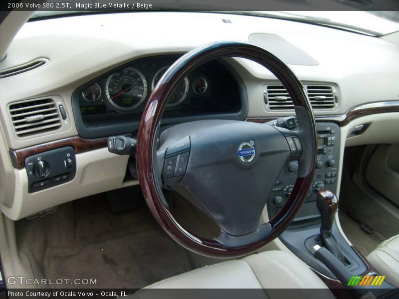 Magic Blue Metallic / Beige 2006 Volvo S80 2.5T