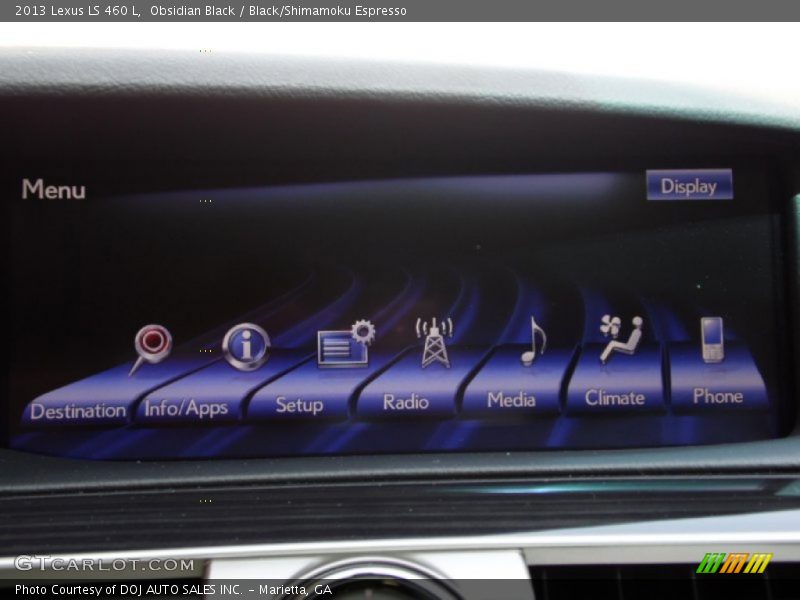 Obsidian Black / Black/Shimamoku Espresso 2013 Lexus LS 460 L