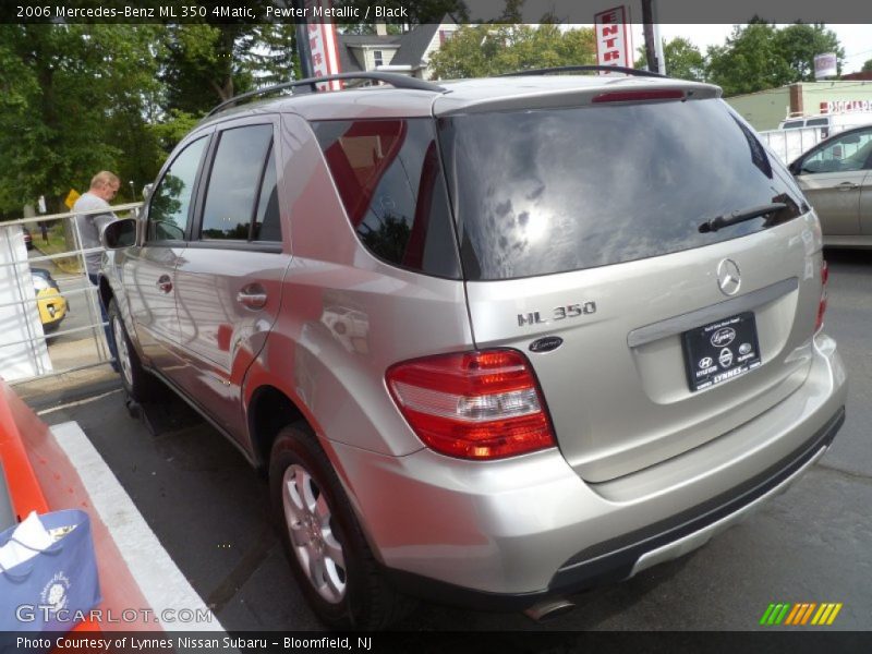 Pewter Metallic / Black 2006 Mercedes-Benz ML 350 4Matic