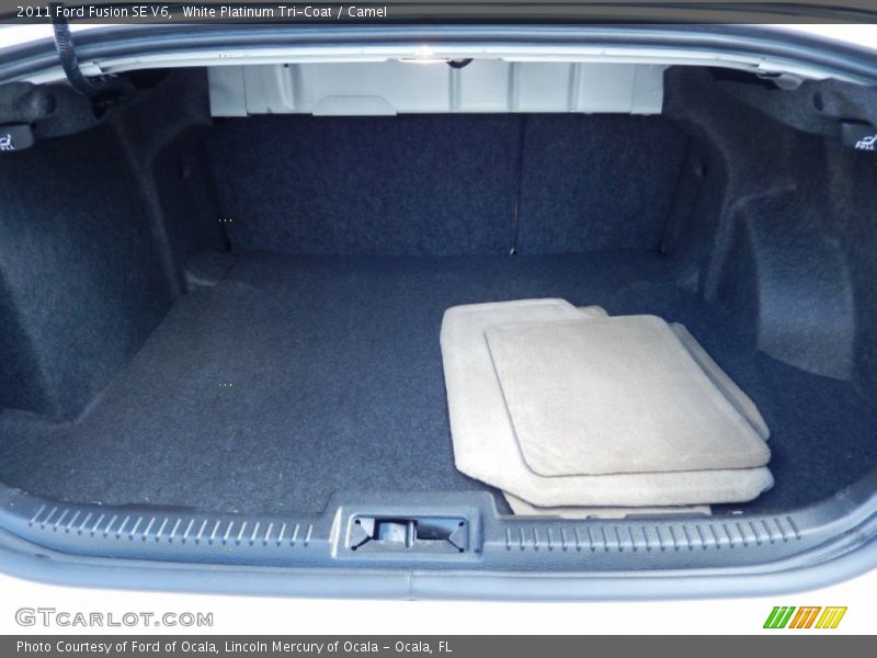 White Platinum Tri-Coat / Camel 2011 Ford Fusion SE V6