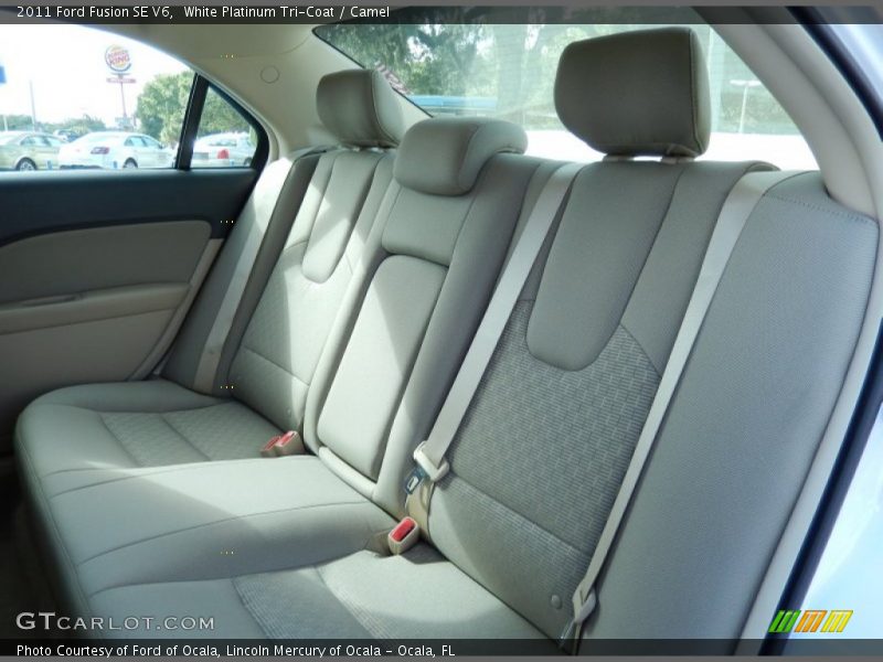 White Platinum Tri-Coat / Camel 2011 Ford Fusion SE V6