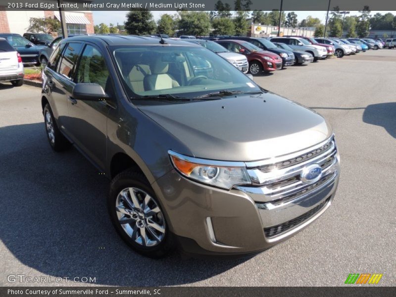 Mineral Gray Metallic / Medium Light Stone 2013 Ford Edge Limited