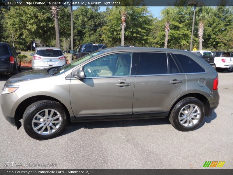 Mineral Gray Metallic / Medium Light Stone 2013 Ford Edge Limited