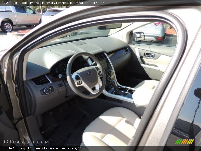 Mineral Gray Metallic / Medium Light Stone 2013 Ford Edge Limited