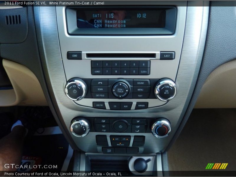 White Platinum Tri-Coat / Camel 2011 Ford Fusion SE V6