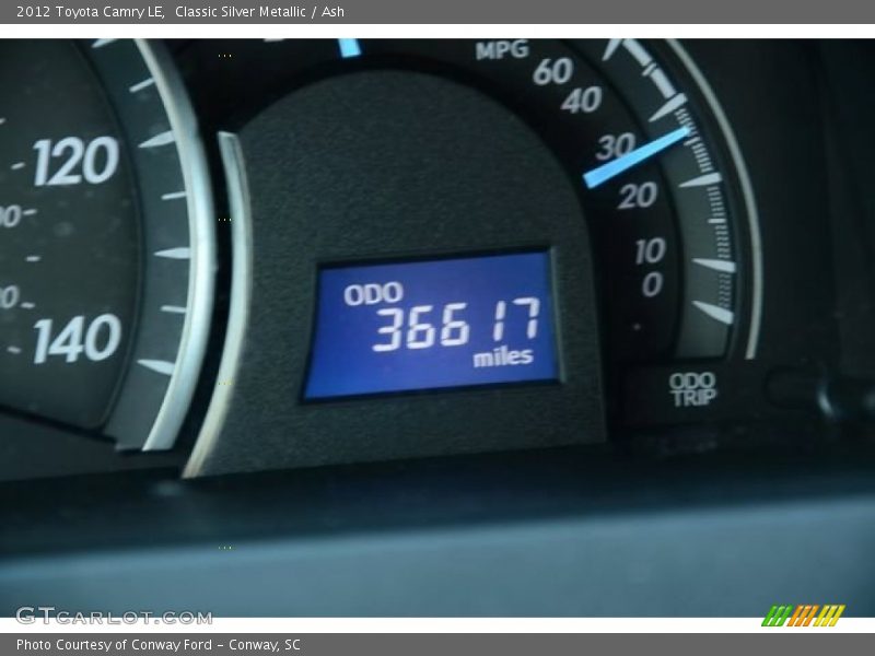Classic Silver Metallic / Ash 2012 Toyota Camry LE