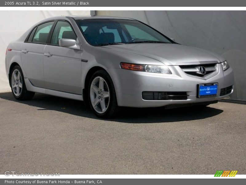 Satin Silver Metallic / Black 2005 Acura TL 3.2