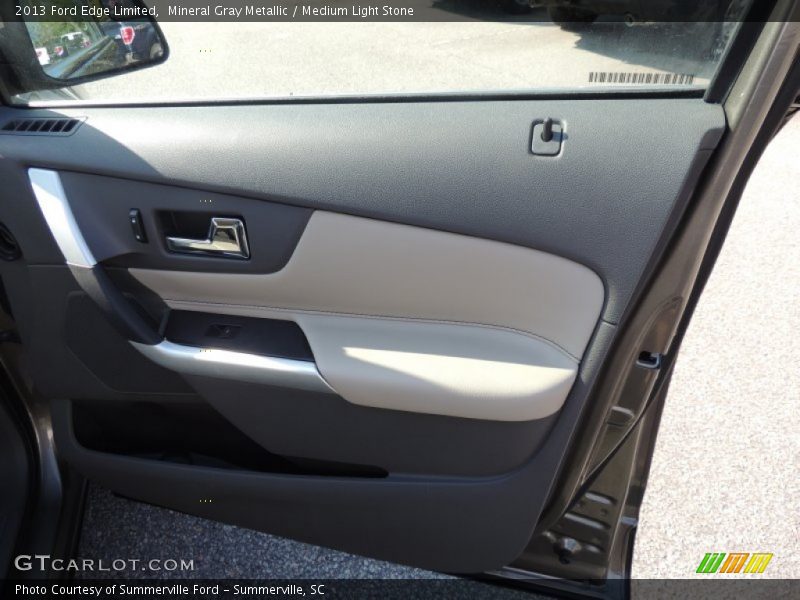 Mineral Gray Metallic / Medium Light Stone 2013 Ford Edge Limited