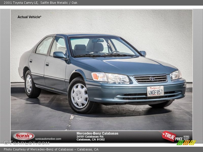 Sailfin Blue Metallic / Oak 2001 Toyota Camry LE