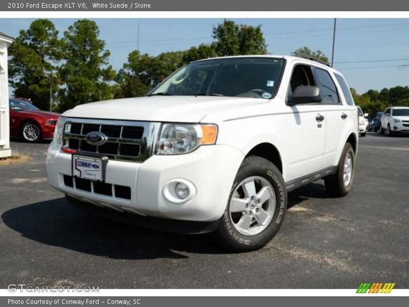 White Suede / Stone 2010 Ford Escape XLT V6