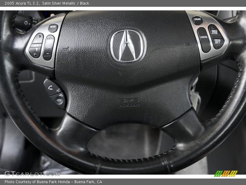 Satin Silver Metallic / Black 2005 Acura TL 3.2