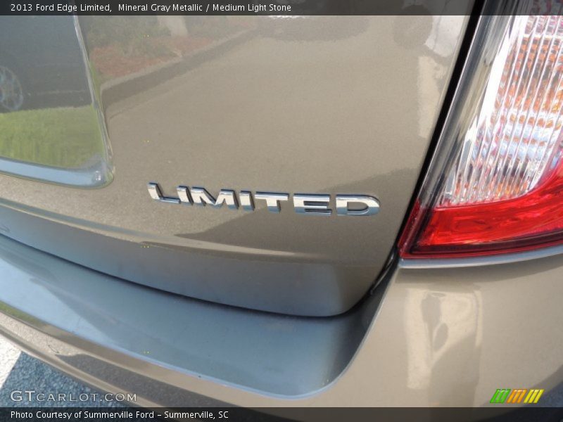 Mineral Gray Metallic / Medium Light Stone 2013 Ford Edge Limited