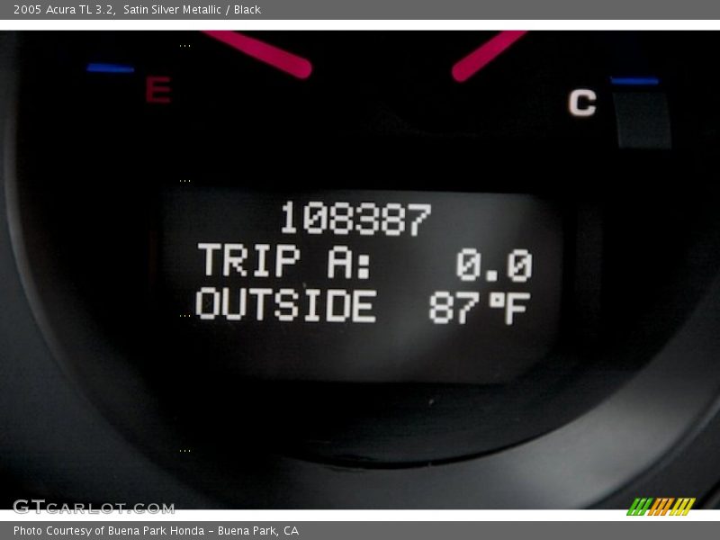 Satin Silver Metallic / Black 2005 Acura TL 3.2