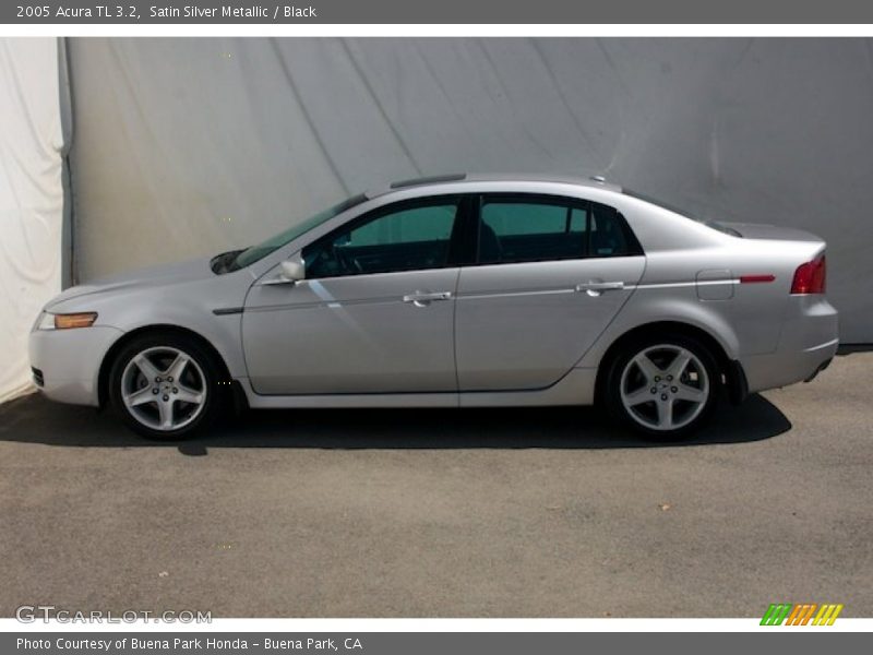 Satin Silver Metallic / Black 2005 Acura TL 3.2