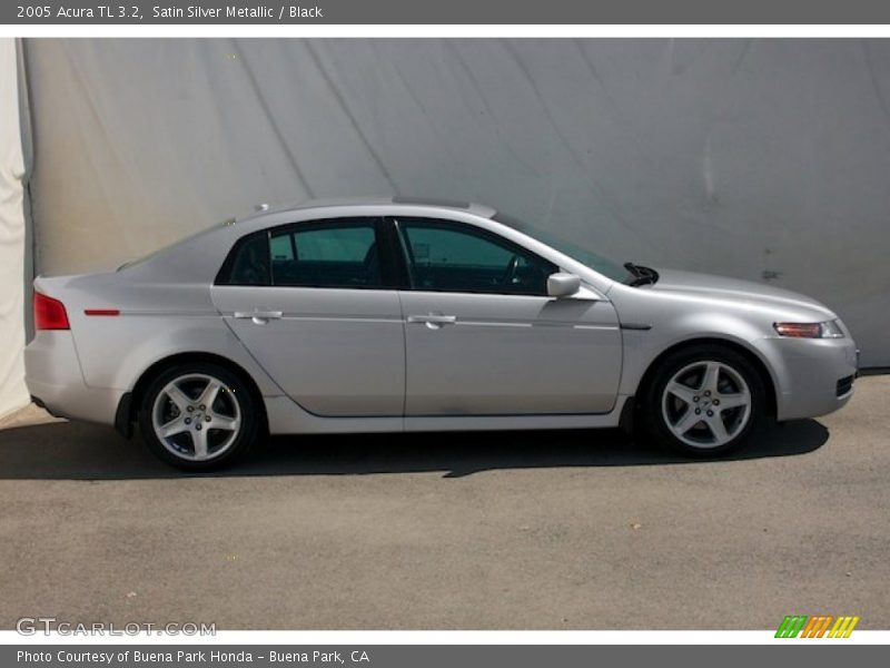 Satin Silver Metallic / Black 2005 Acura TL 3.2