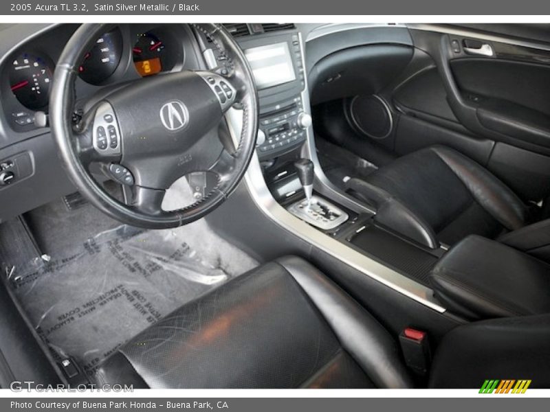 Satin Silver Metallic / Black 2005 Acura TL 3.2