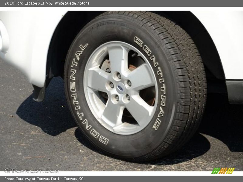 White Suede / Stone 2010 Ford Escape XLT V6