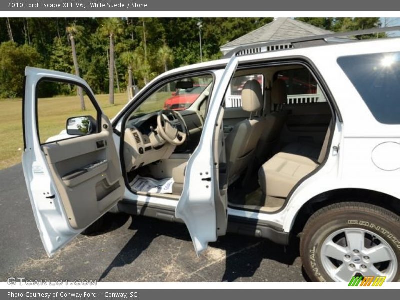 White Suede / Stone 2010 Ford Escape XLT V6