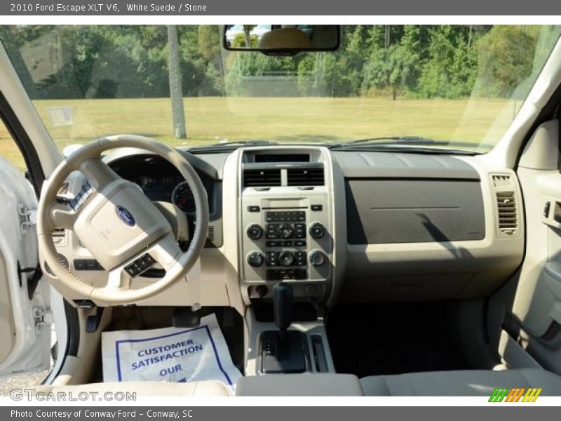 White Suede / Stone 2010 Ford Escape XLT V6