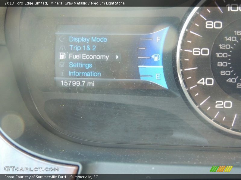 Mineral Gray Metallic / Medium Light Stone 2013 Ford Edge Limited