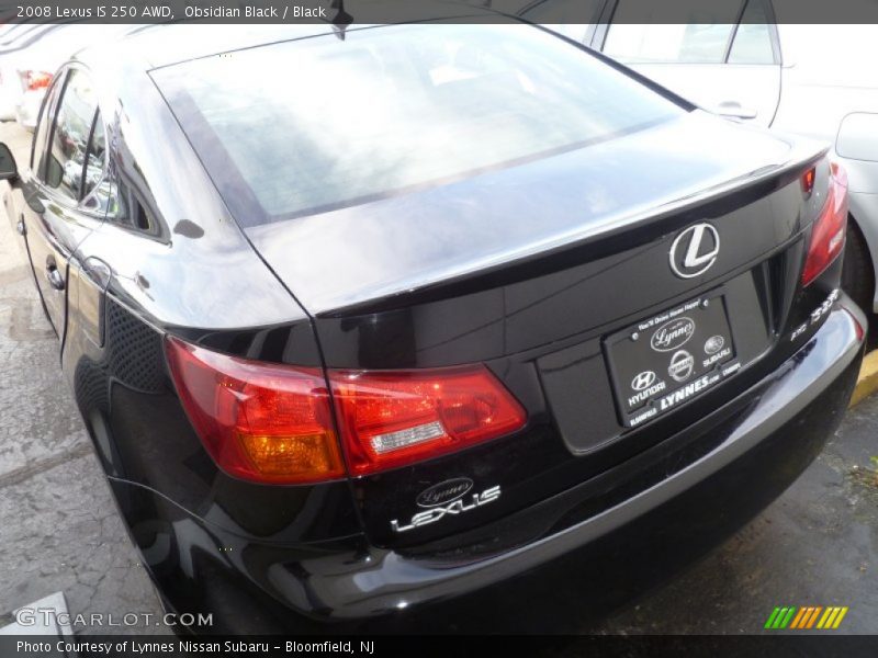 Obsidian Black / Black 2008 Lexus IS 250 AWD
