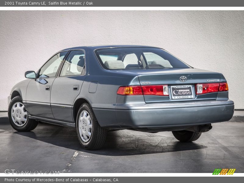 Sailfin Blue Metallic / Oak 2001 Toyota Camry LE