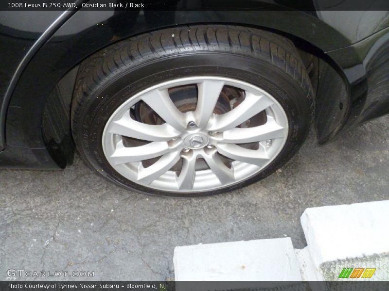 Obsidian Black / Black 2008 Lexus IS 250 AWD