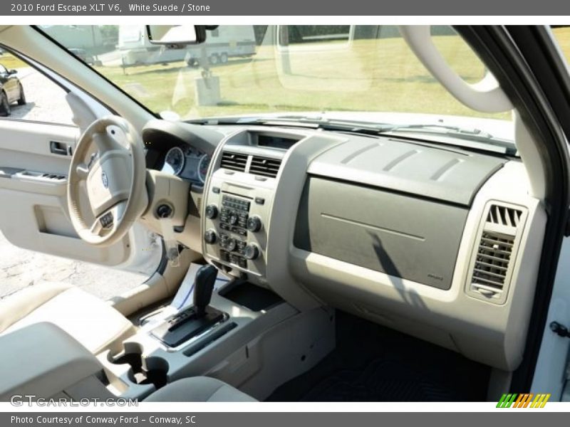 White Suede / Stone 2010 Ford Escape XLT V6