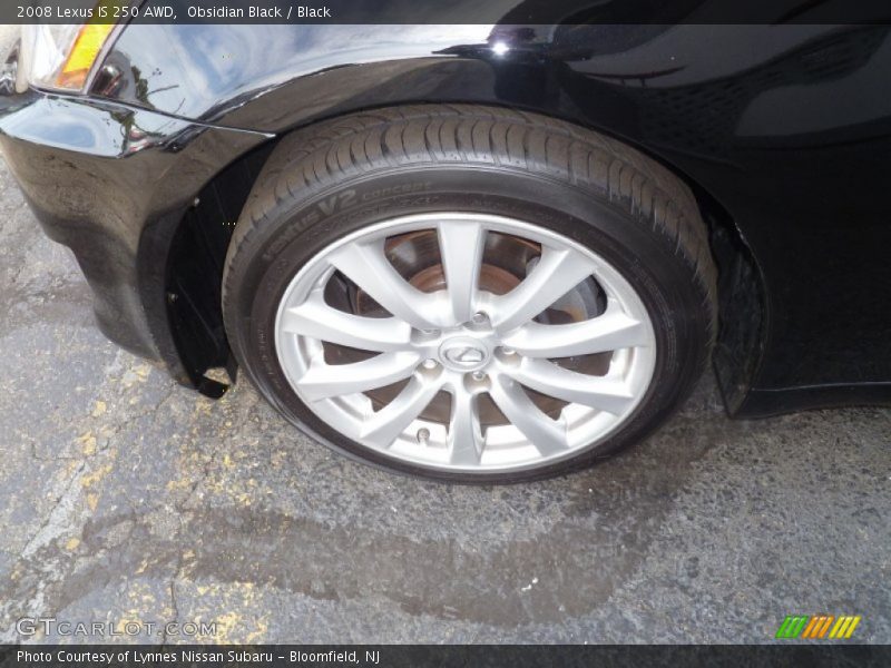 Obsidian Black / Black 2008 Lexus IS 250 AWD