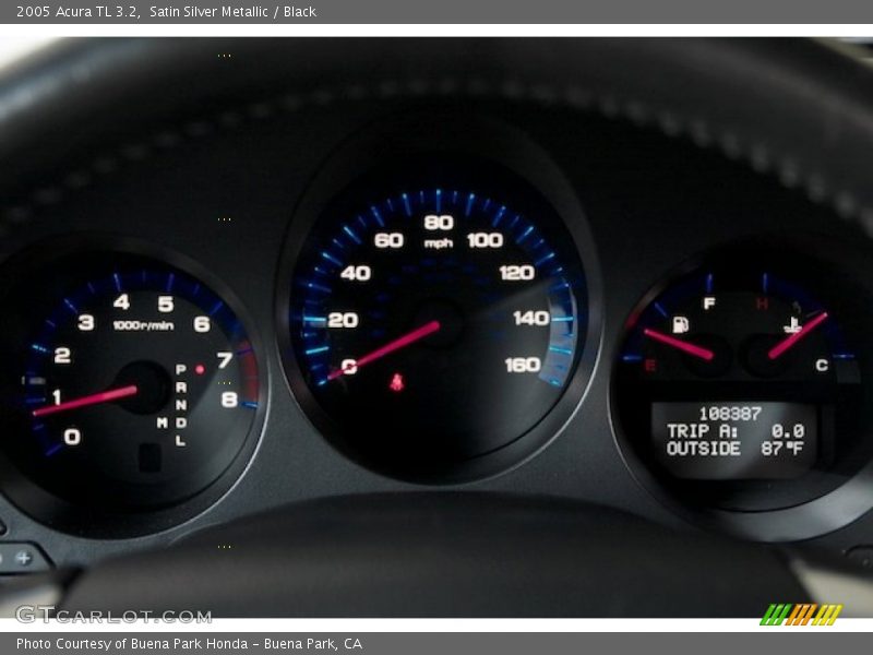 Satin Silver Metallic / Black 2005 Acura TL 3.2