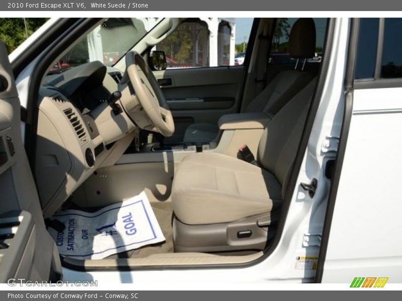 White Suede / Stone 2010 Ford Escape XLT V6
