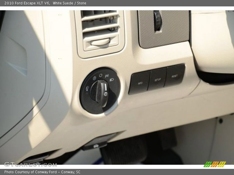 White Suede / Stone 2010 Ford Escape XLT V6