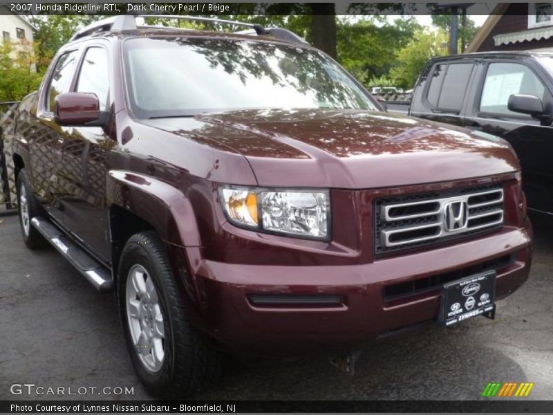 Dark Cherry Pearl / Beige 2007 Honda Ridgeline RTL
