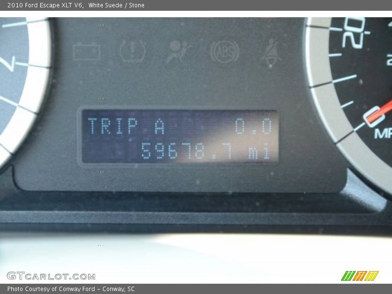 White Suede / Stone 2010 Ford Escape XLT V6
