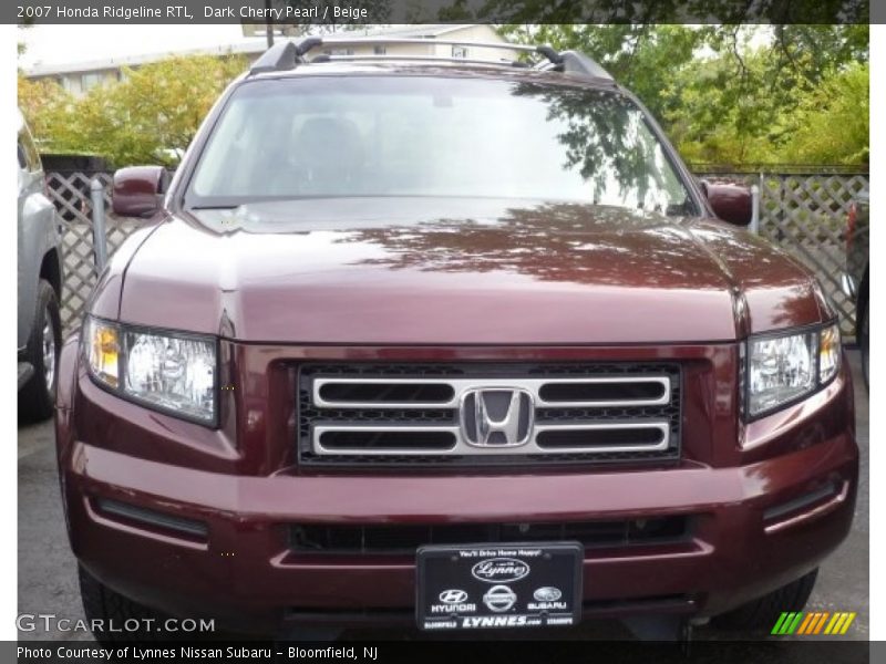 Dark Cherry Pearl / Beige 2007 Honda Ridgeline RTL