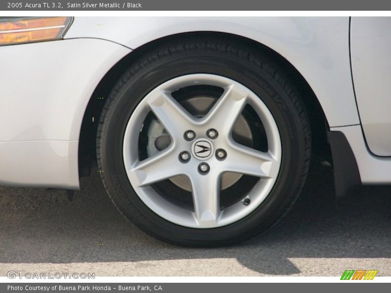 Satin Silver Metallic / Black 2005 Acura TL 3.2