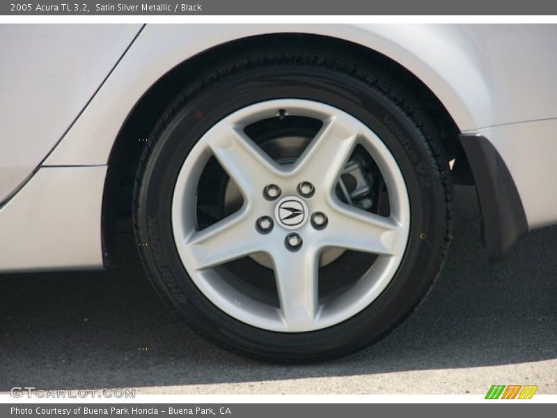 Satin Silver Metallic / Black 2005 Acura TL 3.2