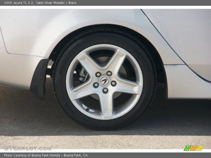 Satin Silver Metallic / Black 2005 Acura TL 3.2