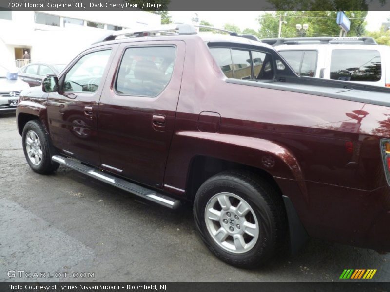 Dark Cherry Pearl / Beige 2007 Honda Ridgeline RTL