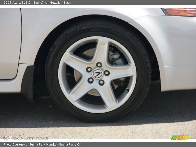 Satin Silver Metallic / Black 2005 Acura TL 3.2