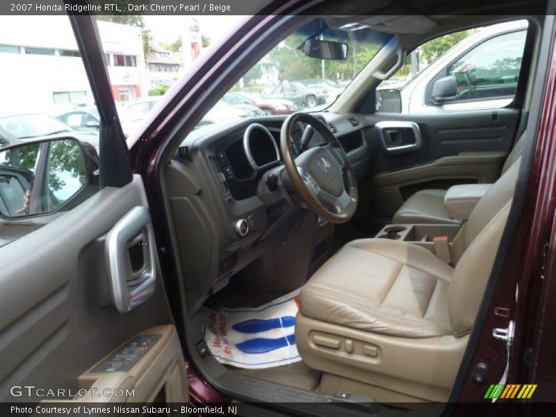 Dark Cherry Pearl / Beige 2007 Honda Ridgeline RTL