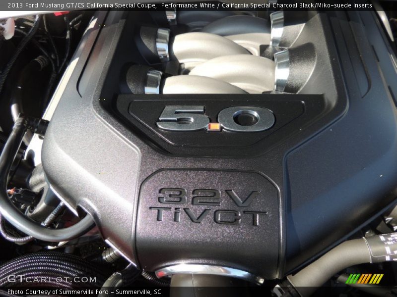 Performance White / California Special Charcoal Black/Miko-suede Inserts 2013 Ford Mustang GT/CS California Special Coupe