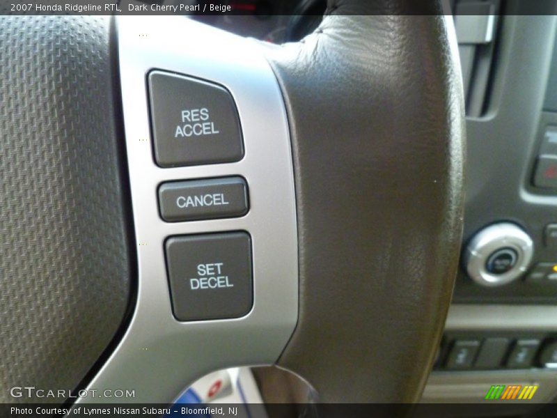 Dark Cherry Pearl / Beige 2007 Honda Ridgeline RTL