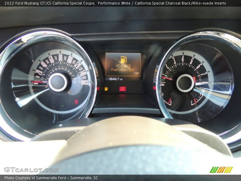 Performance White / California Special Charcoal Black/Miko-suede Inserts 2013 Ford Mustang GT/CS California Special Coupe