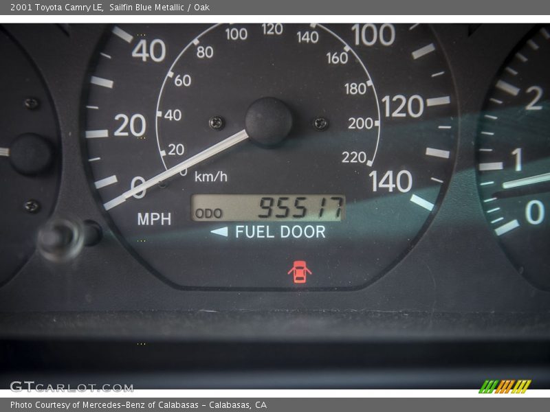 Sailfin Blue Metallic / Oak 2001 Toyota Camry LE