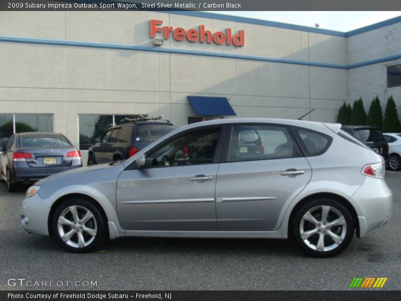 Steel Silver Metallic / Carbon Black 2009 Subaru Impreza Outback Sport Wagon