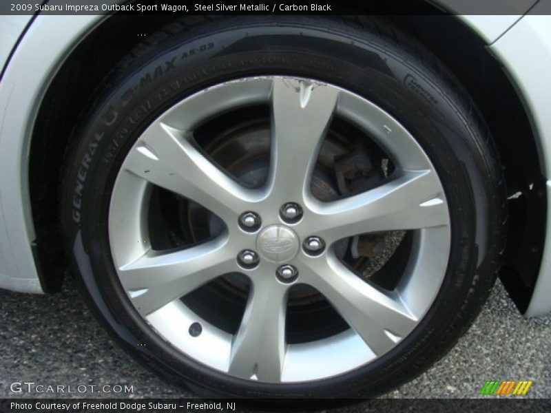 Steel Silver Metallic / Carbon Black 2009 Subaru Impreza Outback Sport Wagon