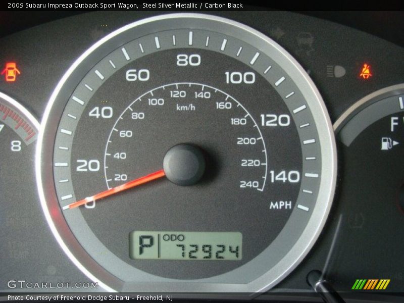 Steel Silver Metallic / Carbon Black 2009 Subaru Impreza Outback Sport Wagon